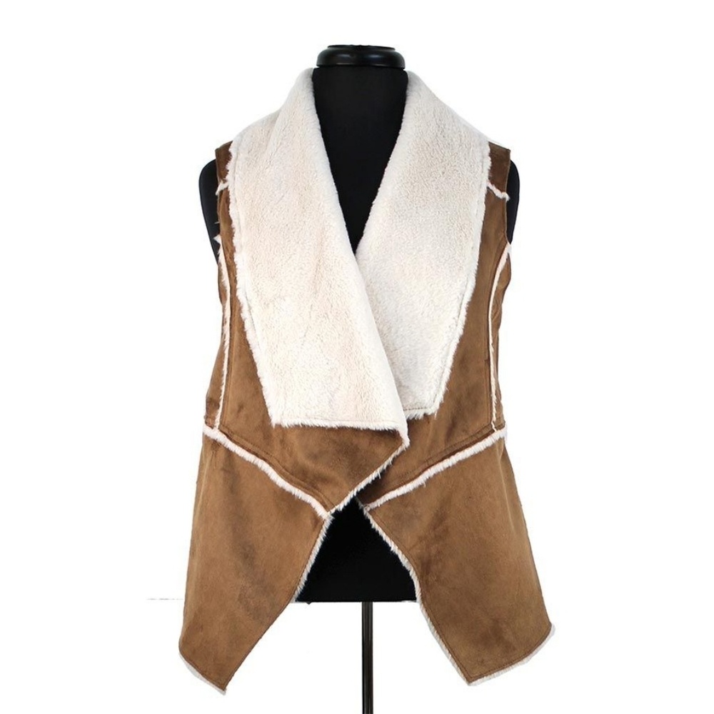 Faux Suede Bearpaw Vest XL